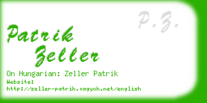 patrik zeller business card